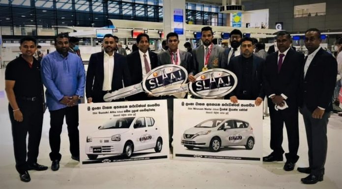 දිනේෂ් ප්රියන්ත සහ සමිත දුලාන් හට ජපානයෙන් නවීන මෝටර් රථ දෙකක්.