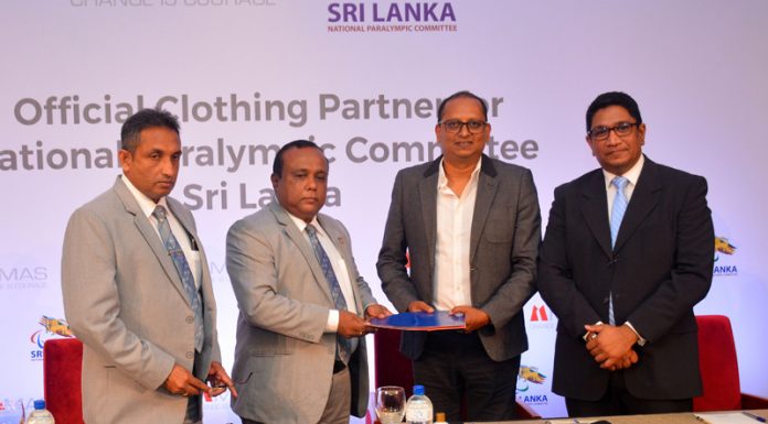 ශ්රී ලංකා පැරා ක්රීඩක ක්රීඩිකාවන් සඳහා නව ක්රීඩා ඇඳුම් සැපයීම සඳහා මාස් ඉනොවේෂන් පුද්ගලික සමාගම ඉදිරිපත් වේ.