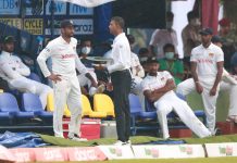 බටහිර ඉන්දීය කොදෙව් සංචාරය ශ්රී ලංකා ටෙස්ට් තරඟාවලිය 2021 – කාලගුණය තෙවැනි දිනට බාධා කරයි