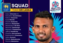 The Sri Lankan team playing in the 2022 ICC Men’s T20 World Cup