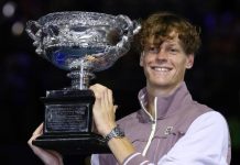 ඔස්ට්රේලියානු විවෘත ටෙස්ට් තරගාවලියේ ශූරතාව ඉතාලියේ ජැනික් සිනර් හට.