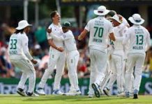 නවසීලන්තය සහ දකුණු අප්රිකාව අතර පළමු ටෙස්ට් ක්රිකට් තරගය.