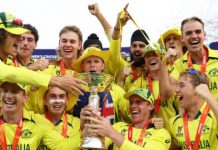 වයස අවුරුදු 19 න් පහළ ලෝක කුසලාන ක්රිකට් තරගාවලියේ ශූරතාව ඕස්ට්රේලියාවට.