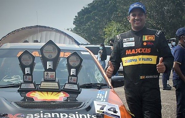 SLT Mobitel “ස්පීඩ් අප්” මෝටර් රථ තරගාවලියේ දක්ෂතම ධාවකයා අෂාන් සිල්වා.