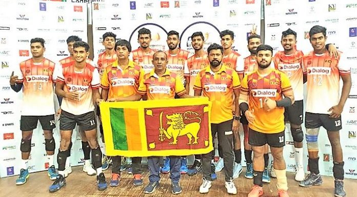 ශ්රී ලංකා වොලිබෝල් කණ්ඩායම ජාත්යන්තර ශූරතාවක් දිනා ගනී.