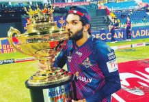 අබුඩාබි ටී-10 කිරුළ ඩෙකෑන් ග්ලැඩියේටර්ස් දිනයි.