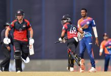 ලකුණු 20 ක ජයක් වාර්තා කිරීමට දඹුල්ල ජයන්ස්ට් කණ්ඩායම සමත් විය.