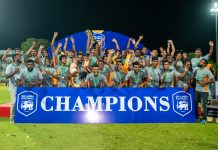 ශූරයින්ගේ ලීග් පාපන්දු තරගාවලියේ කුසළානය මාතරට.