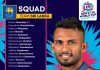 The Sri Lankan team playing in the 2022 ICC Men’s T20 World Cup