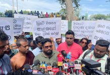 ක්රිකට් වනසන පාලකයෝ වහා ඉවත් කරනු මැයෙන්, ශ්රී ලංකා ක්රිකට් ආයතනය ඉදිරිපිට උද්ඝෝෂණයක්…