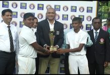 අවු.13 න් පහළ ක්රිකට් තරගාවලිය ජය පරාජයෙන් තොරව අවසන් වේ.